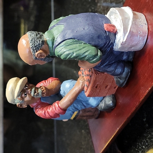 Let's Play Checkers Figurine - Picture 2 of 6